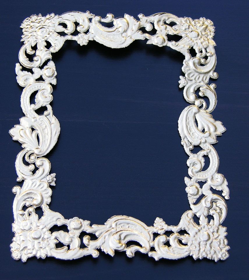   BAROQUE FRAME embossed Paper Dresden Victorian Scrap Art Decoupage