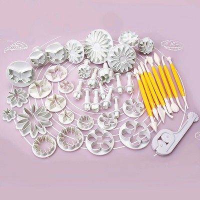 Mixed 13 Sets Cake Mold 43pcs Cutters Sugarcraft Fondant Decorating 