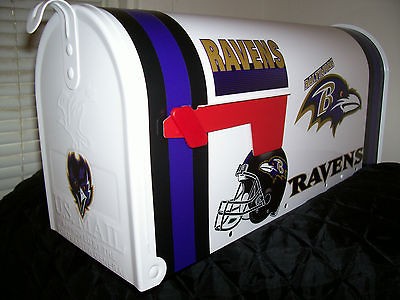 NFL BALTiMORE RAVENS CUSTOM MAiLBOX jersey hat colts jets giants 