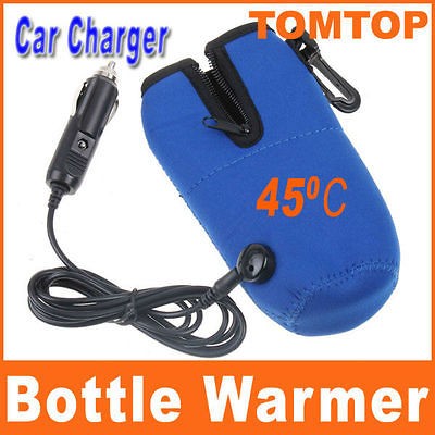   Travel Food Milk Bottle Cup Warmer Heater in Car For Baby Kids