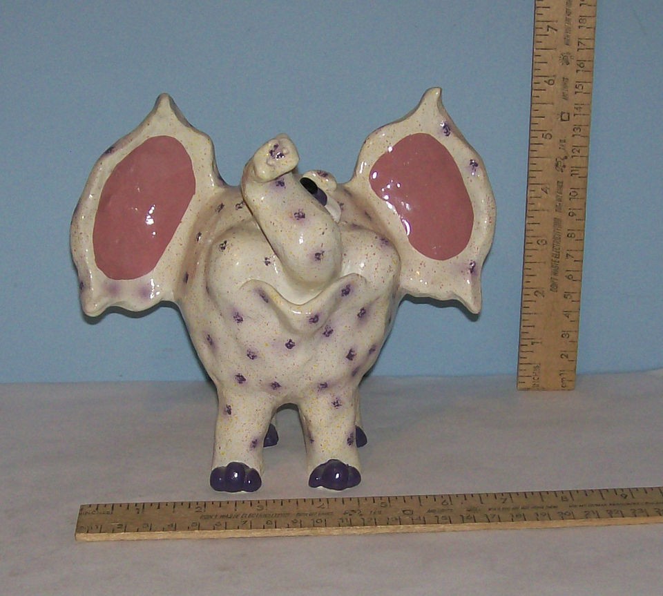 ELEPHANT BANK   CRAZY MOUNTAIN EXCLUSIVE DESIGNS   Purple Spotted 