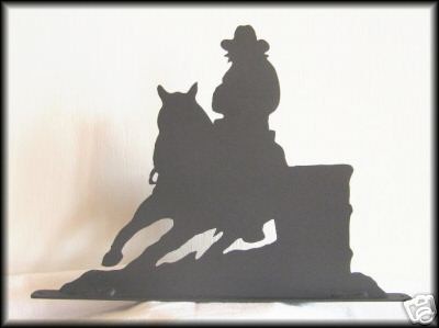 BARREL RACING Western Horse Metal Art Silhouettes