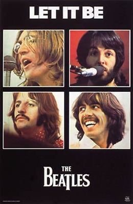 the Beatles POSTER **LARGE** Let It Be JAPANESE Paul McCartney John 