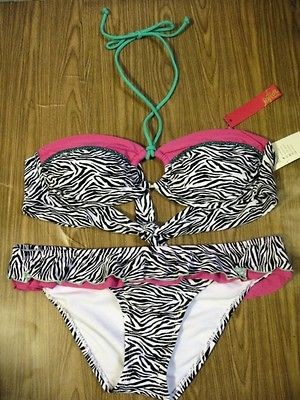 bandeau ruffle bikini tops