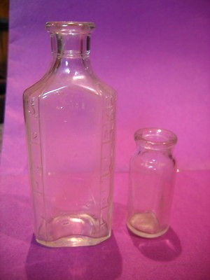 Vintage Early 19th Century *** MEDICINE BOTTLES 3iii *** Owens Cork 