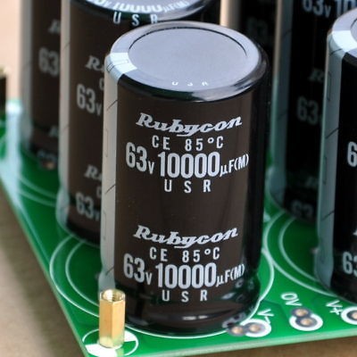 2x Japan RUBYCON 10000uF/63V Electrolytic Capacitors