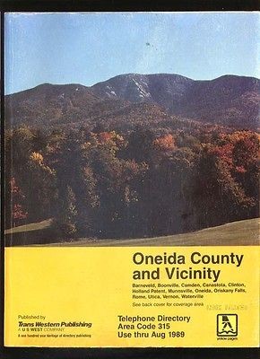   County NY Telephone Directory Barneveld Boonville Clinton Camden