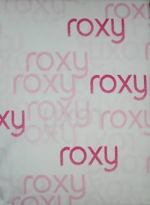 ROXY Quicksilver Logo REBEL Magenta Pink TWIN 3 pc. Sheet Set _ NIP