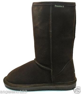 BEARPAW Shoes Emma 10 Chocolate Winter Suede Fur Boots Women Size 