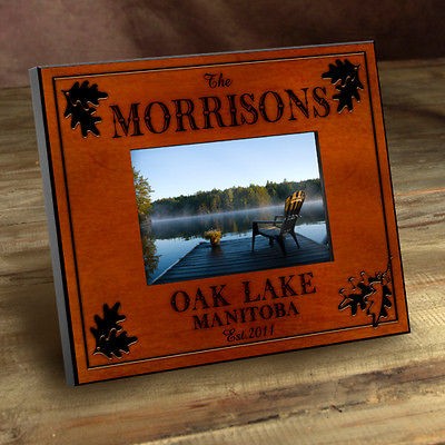   Picture Frame for 4x6 Photo ~ Cabin & Lake Series in 9 Designs