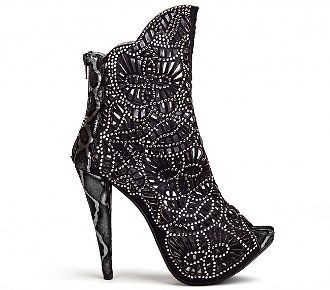   Heels Dressy Booties Ladies All Sizes Bellagio 2 Black Lady Couture