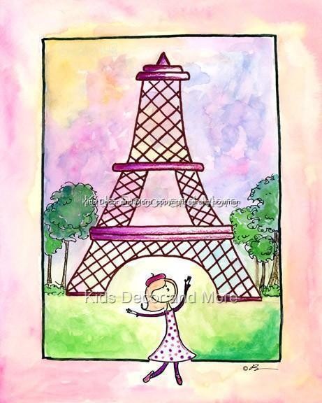 PARIS Eiffel Tower ooh la la Pink Girl KID Crib bedding NURSERY WALL 