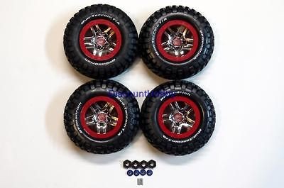 Traxxas Slash 4x4 Ultimate BFGoodrich Mud Terrain T/A S1 Tires W/ Red 