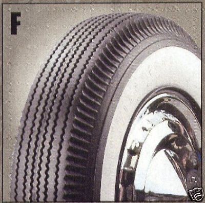 670 15 FIRESTONE 3 1/4 INCH WHITEWALL BIAS TIRES