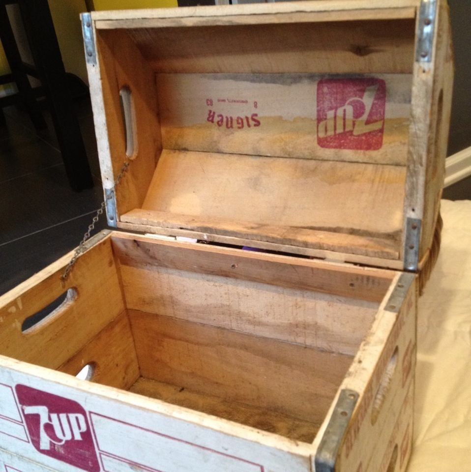   Seven Up Soda Bottling Bottle Co Wood Crate San Bernardino CA 6 61