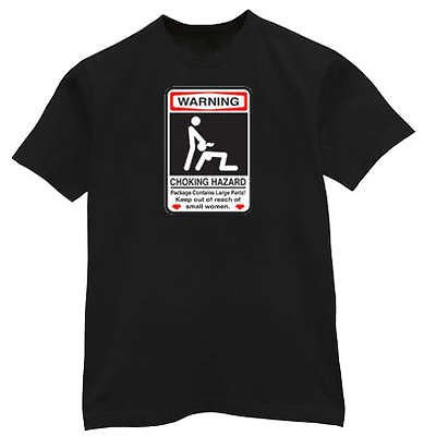 BIG & and TALL * Choking Hazard Funny X rated T shirt