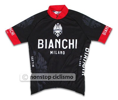 BIANCHI MILANO EDOARDO JERSEY  BLACK S/2