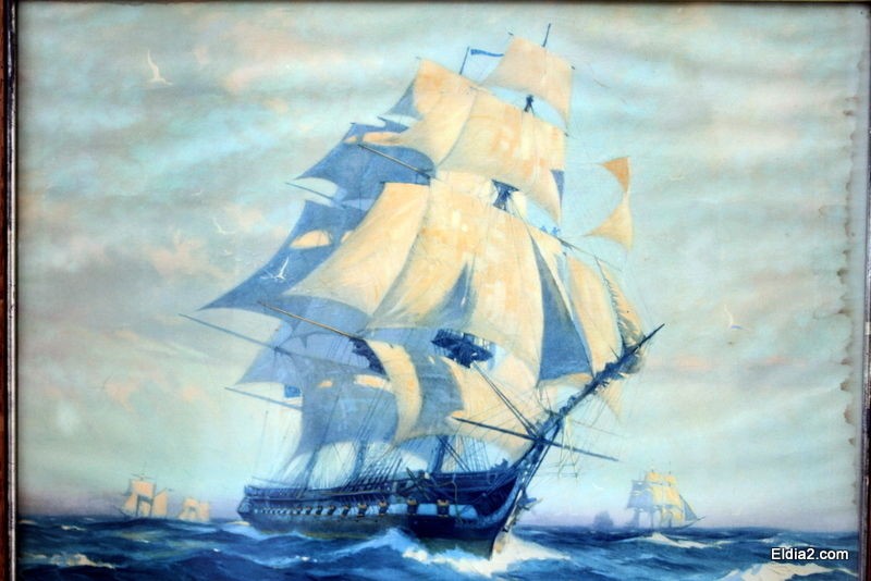 Gordon Grant Constitution Ship Print 1927