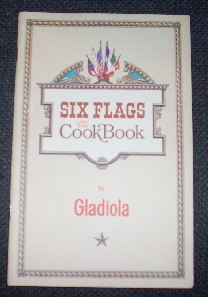 Rare 1966 Six Flags Over Texas Cookbook Great Condition