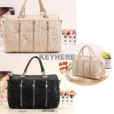 Oblique Carry Casual Big Bag Retro Lace Bags Ladys Handbag K0E1