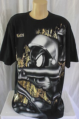 Lot 29 Warner Bros. 3XL 2XL Marvin the Martian Black & Gray Gold Foil 