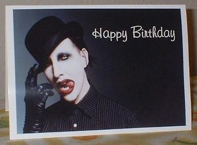 Marilyn Manson Personalised Birthday Greeting Card M38