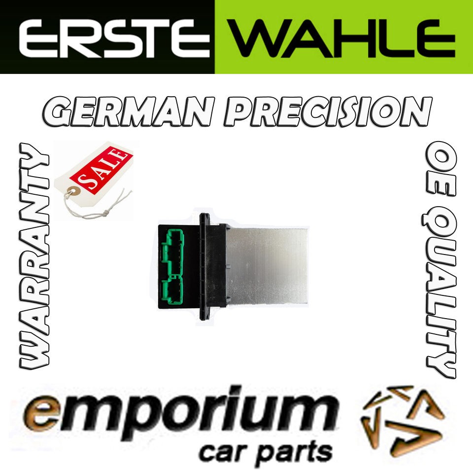 Heater Blower Motor Resistor Citroen C2 C3 C5 Peugeot 1007 207 607 406 