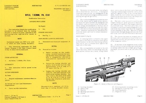 FN 7.62 SLR C1A1 Canadian Services Rifle Manual