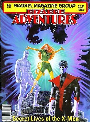 Bizarre Adventures #27 Marvel magazine X Men Dark Phoenix Nightcrawler 