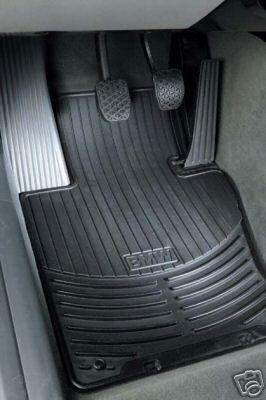 BMW OEM X6 All Weather Rubber Floor Mats   BLACK