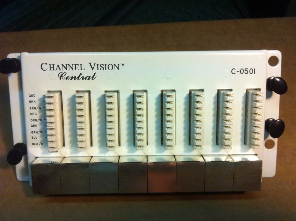 Channel Vision C 0501 (T568A) Cat5 punchdown block for media panel 