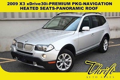 BMW  X3 xDrive30i 2009 X3 xDrive30i PREMIUM PKG NAVIGATION HEATED 