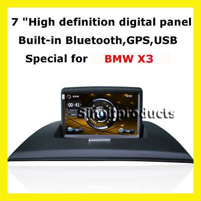 BMW X3 7 Touch screen TFT CAR  MP4 MP5 USB Bluetooth+GPS MAP (NO 