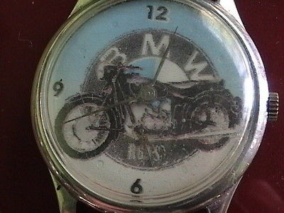 VINTAGE WRISTWATCH RESTORED BMW MOTORCYCLE 1960 ADVERTISING