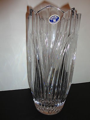 10 Inch Bohemia Czech Republic 24% Lead Crystal Vase