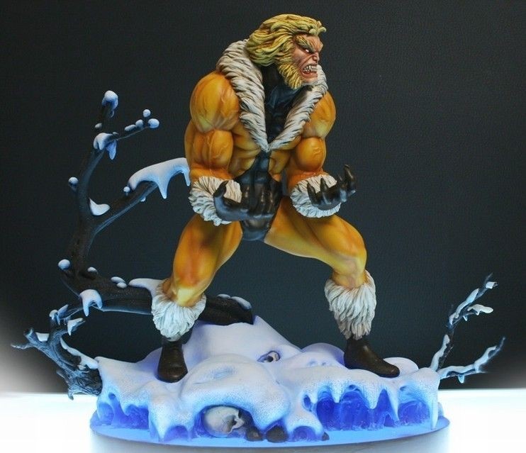 BOWEN CLASSIC SABRETOOTH wolverine X men marvel statue figure