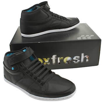 Boxfresh Swich Half Cab Black New Leather Mens Shoes Boots Cheap 