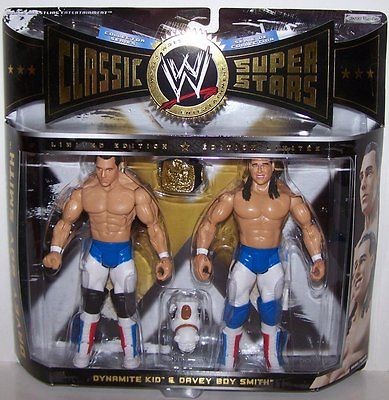   Superstars figure 2 Pack British Bulldogs blue white Davey Boy Smith