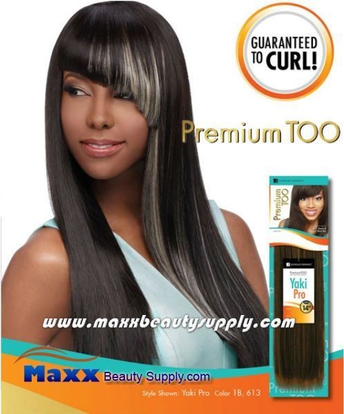 Sensationnel Premium Too Human & Premium Blend Hair Weave   Yaki Pro 