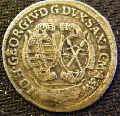 1693 SAXONY 1 /12th Silver Thaler Beauty MUST SEE RARE