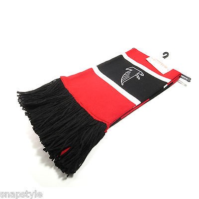 New NFL Atlanta Falcons Scarf Mitchell & Ness Red Black Logo Scarf 