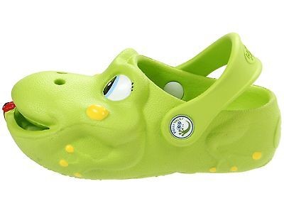 NEW POLLIWALKS FREDDY THE FROG SANDAL NEON UNISEX SZ 5 6 10 INFANT 