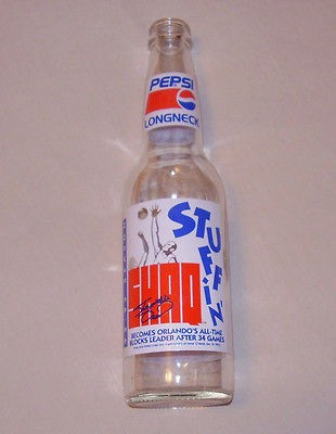 Pepsi Cola LongNeck Shaq Stuffin 1993 Collectible Glass Soda Pop 12 