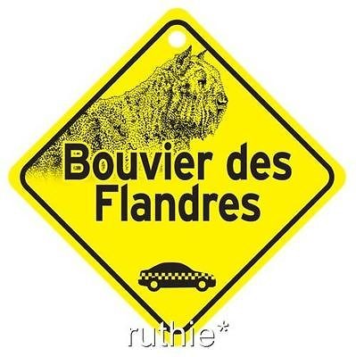 Bouvier des Flandres On Board Dog Window Sign Made in USA