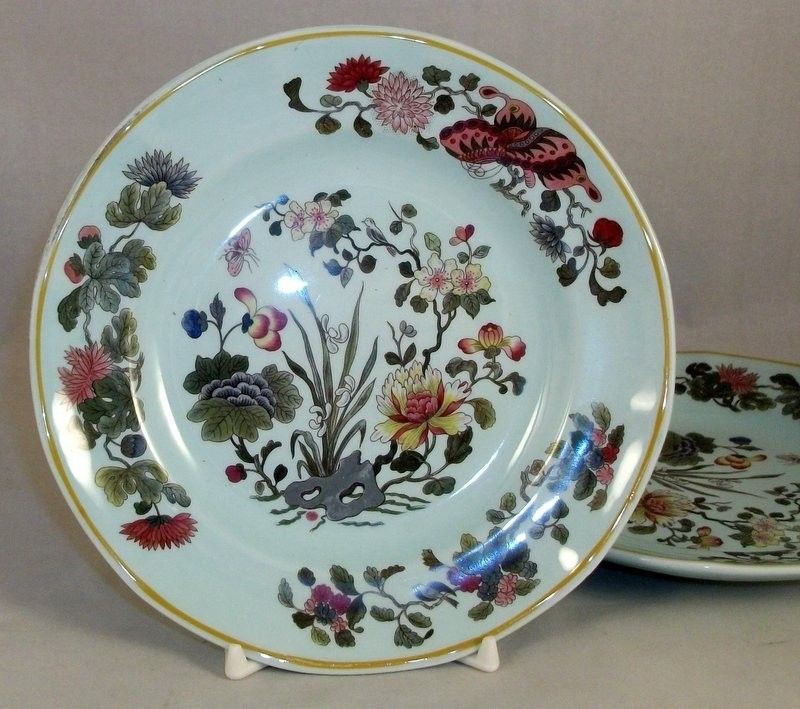 Adams MING JADE 2 Bread & Butter Plates English Ironstone GREAT 