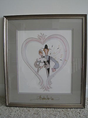 RARE & RETIRED P BUCKLEY MOSS PRINT SUMMER LOVE 1983~DOUBLE SIGNED 