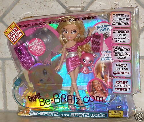 BE BRATZ DOLL DESIGN ONLINE W/MOUSE & PAD E PET GAMES