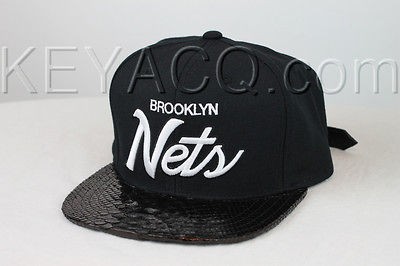 Custom Brooklyn Nets Strapback Python Belly Snakeskin snapback tisa 