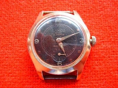 VERY RARE Old Swiss Made Wrist Watch LANCO Sport 15 Rubis