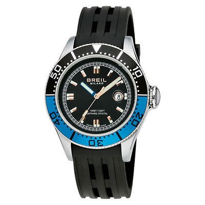 Breil Milano Mens BW0400 Manta Rubber Strap Watch